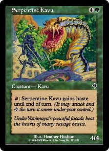 [211]【EN】うねるカヴー/Serpentine Kavu【INV】[C][緑]