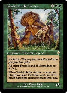 [220]【JP】【FOIL】古木のヴァーデロス/Verdeloth the Ancient【INV】[R][緑]