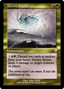 [256]【EN】【FOIL】隕石の嵐/Meteor Storm【INV】[R][多色]
