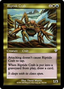 [266]【EN】【FOIL】激浪のカニ/Riptide Crab【INV】[U][多色]