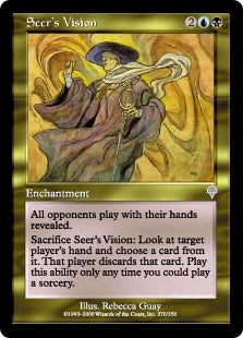 [270]【JP】【FOIL】予見者の幻視/Seer's Vision【INV】[U][多色]