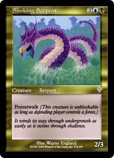 [274]【EN】【FOIL】しなやかな海蛇/Slinking Serpent【INV】[U][多色]
