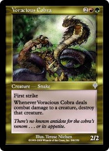 [288]【JP】【FOIL】大食のコブラ/Voracious Cobra【INV】[U][多色]