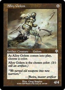 [297]【JP】【FOIL】合金のゴーレム/Alloy Golem【INV】[U][茶]