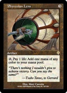 [307]【JP】ファイレクシアのレンズ/Phyrexian Lens【INV】[R][茶]