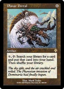 [308]【JP】【FOIL】次元の門/Planar Portal【INV】[R][茶]