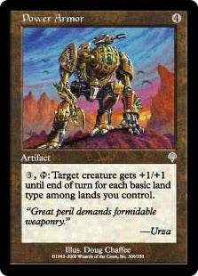 [309]【EN】【FOIL】力の鎧/Power Armor【INV】[U][茶]