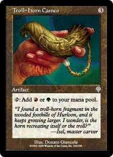 [316]【JP】【FOIL】トロールの角のカメオ/Troll-Horn Cameo【INV】[U][茶]