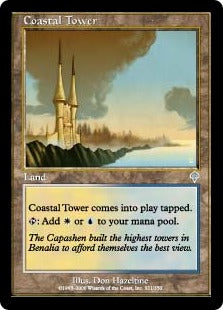 [321]【JP】【FOIL】沿岸の塔/Coastal Tower【INV】[U][土地]