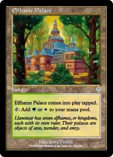 [322]【JP】【FOIL】エルフェイムの宮殿/Elfhame Palace【INV】[U][土地]