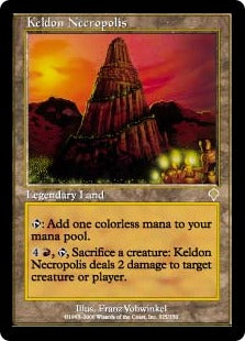 [325]【JP】【FOIL】ケルドの死滅都市/Keldon Necropolis【INV】[R][土地]