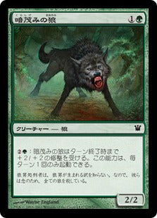 [175]【JP】暗茂みの狼/Darkthicket Wolf【ISD】[C][緑]