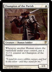 [006]【EN】【FOIL】教区の勇者/Champion of the Parish【ISD】[R][白]