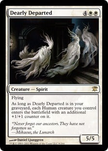 [009]【EN】【FOIL】安らかに旅立つ者/Dearly Departed【ISD】[R][白]