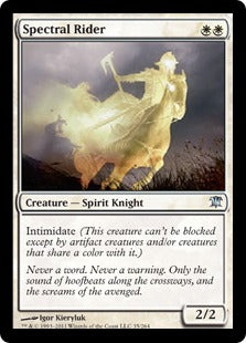[035]【EN】【FOIL】幽体の乗り手/Spectral Rider【ISD】[U][白]