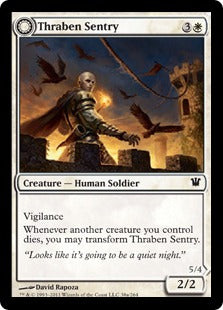 [038]【EN】【FOIL】スレイベンの歩哨/Thraben Sentry【ISD】[C][白]