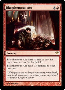 [130]【EN】【FOIL】冒涜の行動/Blasphemous Act【ISD】[R][赤]