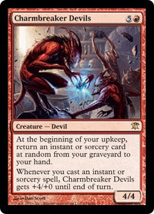 [134]【EN】【FOIL】護符破りの小悪魔/Charmbreaker Devils【ISD】[R][赤]