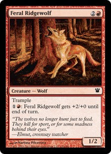 [142]【EN】残忍な峰狼/Feral Ridgewolf【ISD】[C][赤]