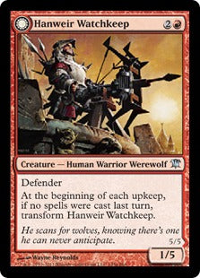 [145]【EN】【FOIL】ハンウィアーの砦守り/Hanweir Watchkeep【ISD】[U][赤]