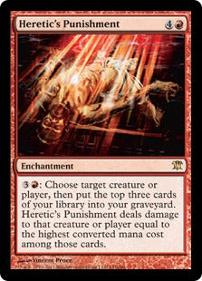 [147]【EN】【FOIL】異教徒の罰/Heretic's Punishment【ISD】[R][赤]