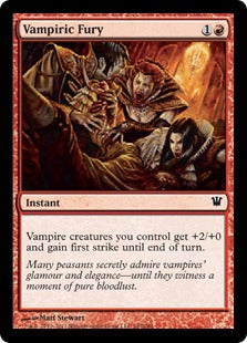 [167]【EN】【FOIL】吸血鬼の怒り/Vampiric Fury【ISD】[C][赤]