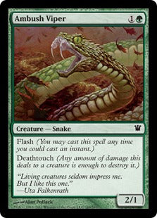 [169]【EN】【FOIL】待ち伏せのバイパー/Ambush Viper【ISD】[C][緑]