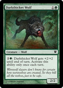 [175]【EN】【FOIL】暗茂みの狼/Darkthicket Wolf【ISD】[C][緑]