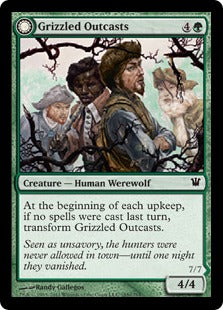 [185]【EN】【FOIL】灰毛ののけ者/Grizzled Outcasts【ISD】[C][緑]
