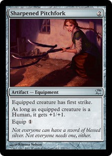 [232]【EN】【FOIL】とがった三つ叉/Sharpened Pitchfork【ISD】[U][茶]