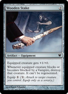 [237]【EN】【FOIL】木の杭/Wooden Stake【ISD】[C][茶]