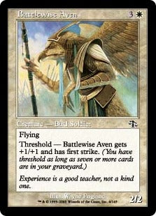 [004]【JP】歴戦のエイヴン/Battlewise Aven【JUD】[C][白]