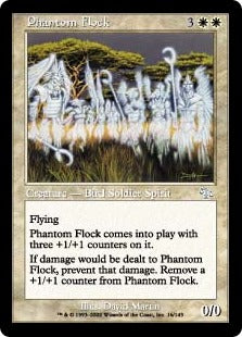 [016]【EN】【FOIL】幻影の群れ/Phantom Flock【JUD】[U][白]