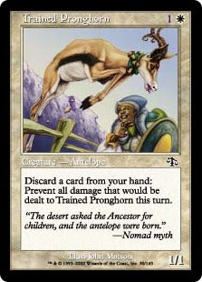 [030]【EN】【FOIL】訓練されたプロングホーン/Trained Pronghorn【JUD】[C][白]