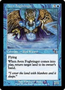[034]【JP】霧に包むエイヴン/Aven Fogbringer【JUD】[C][青]