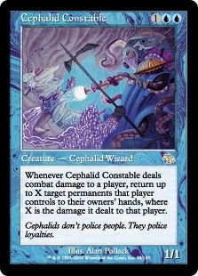 [035]【EN】【FOIL】セファリッドの警官/Cephalid Constable【JUD】[R][青]