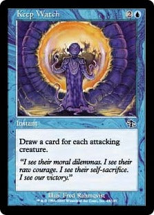 [043]【EN】【FOIL】見張り番/Keep Watch【JUD】[C][青]