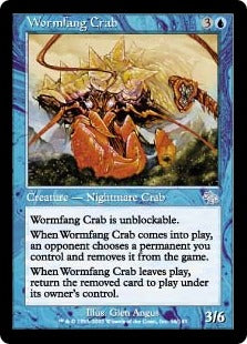 [056]【JP】【FOIL】寄生牙のカニ/Wormfang Crab【JUD】[U][青]