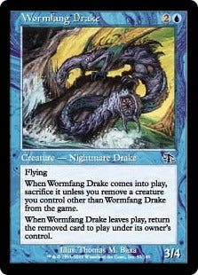 [057]【EN】【FOIL】寄生牙のドレイク/Wormfang Drake【JUD】[C][青]