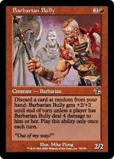 [079]【JP】蛮族の恐喝者/Barbarian Bully【JUD】[C][赤]