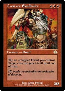 [084]【JP】【FOIL】血たぎるドワーフ/Dwarven Bloodboiler【JUD】[R][赤]
