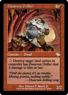 [085]【JP】穿つドワーフ/Dwarven Driller【JUD】[U][赤]