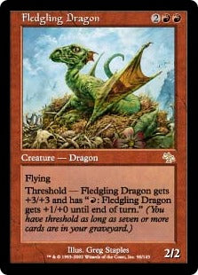 [090]【JP】巣立つドラゴン/Fledgling Dragon【JUD】[R][赤]