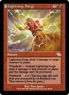 [096]【EN】【FOIL】稲妻の波動/Lightning Surge【JUD】[R][赤]