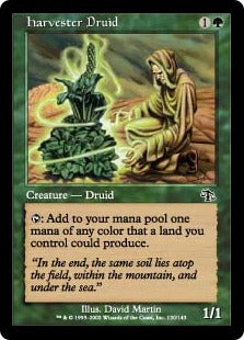 [120]【JP】【FOIL】ドルイドの収穫者/Harvester Druid【JUD】[C][緑]