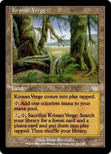 [141]【JP】【FOIL】クローサの境界/Krosan Verge【JUD】[U][土地]
