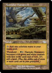 [142]【EN】【FOIL】ナントゥーコの僧院/Nantuko Monastery【JUD】[U][土地]