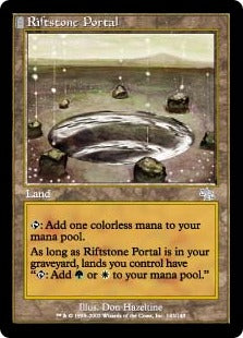 [143]【EN】裂け岩の扉/Riftstone Portal【JUD】[U][土地]