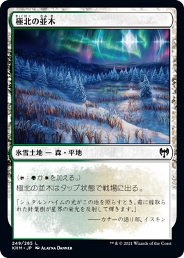 [249]【JP】極北の並木/Arctic Treeline【KHM】[C][土地]