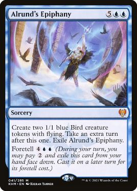 [041]【JP】【FOIL】アールンドの天啓/Alrund's Epiphany【KHM】[M][青]